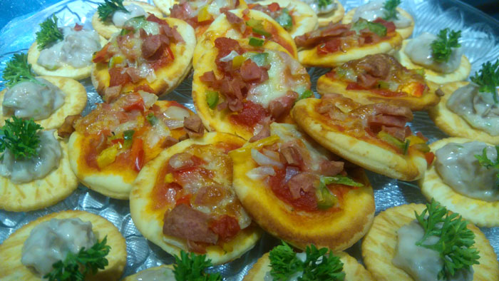 Mini pizza.