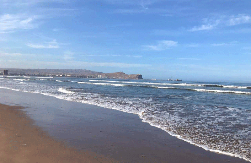 Pantai di  Kota Arica